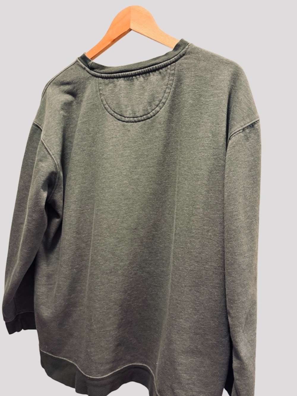 Natural Life "Life is Beautiful" Olive Green Floral Sweatshirt - XL - Picture 7 of 10